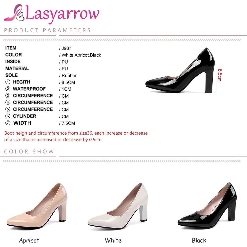 

Lasyarrow 2019 Autumn big size 33-45 elegant super high heels party women's Shoes sexy Platform Pointed ttoe Woman Pumps J937