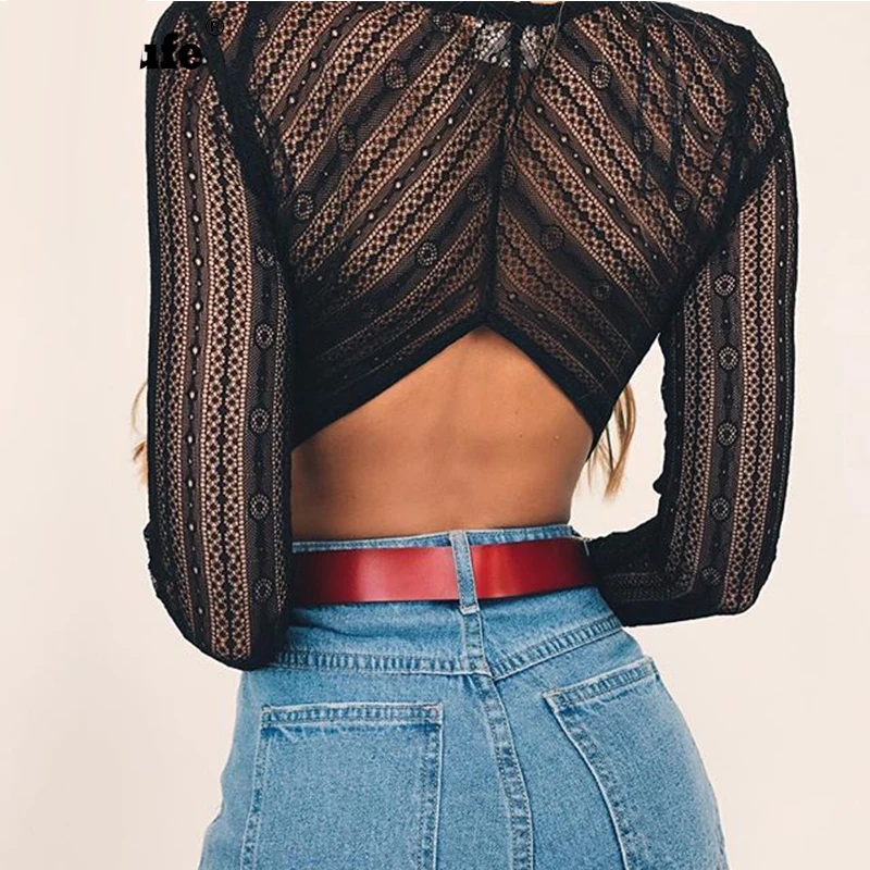 Прозрачные кружевные боди для женщин 2017 Осень зима сексуальные глубокий v