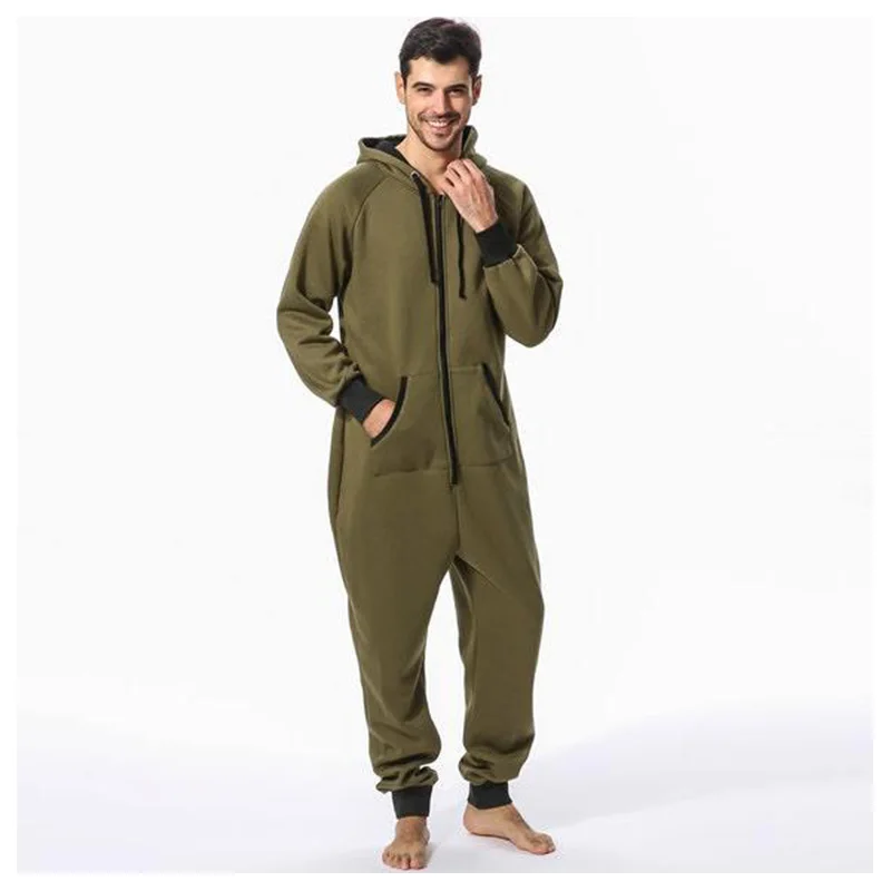 Centuryestar Tmall качественная Пижама Hombre Invierno с капюшоном Combinaison Pyjama Homme Hiver цельная Пижама для взрослых мужчин