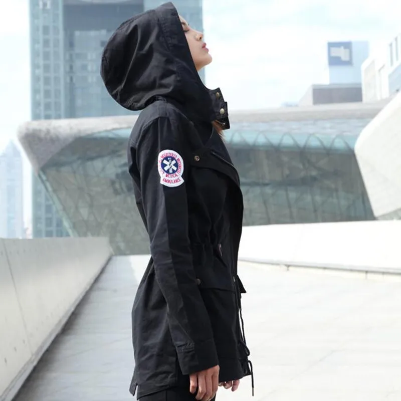 Новый женский весенний Тренч Тактическая Военная куртка 100% хлопок женское