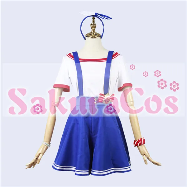

2019 New Anime cosplay costume LoveLive!Sunshine!! Aqours 6th anniversary Not awakened Hanamaru Kunikida strap dress Full Sets A