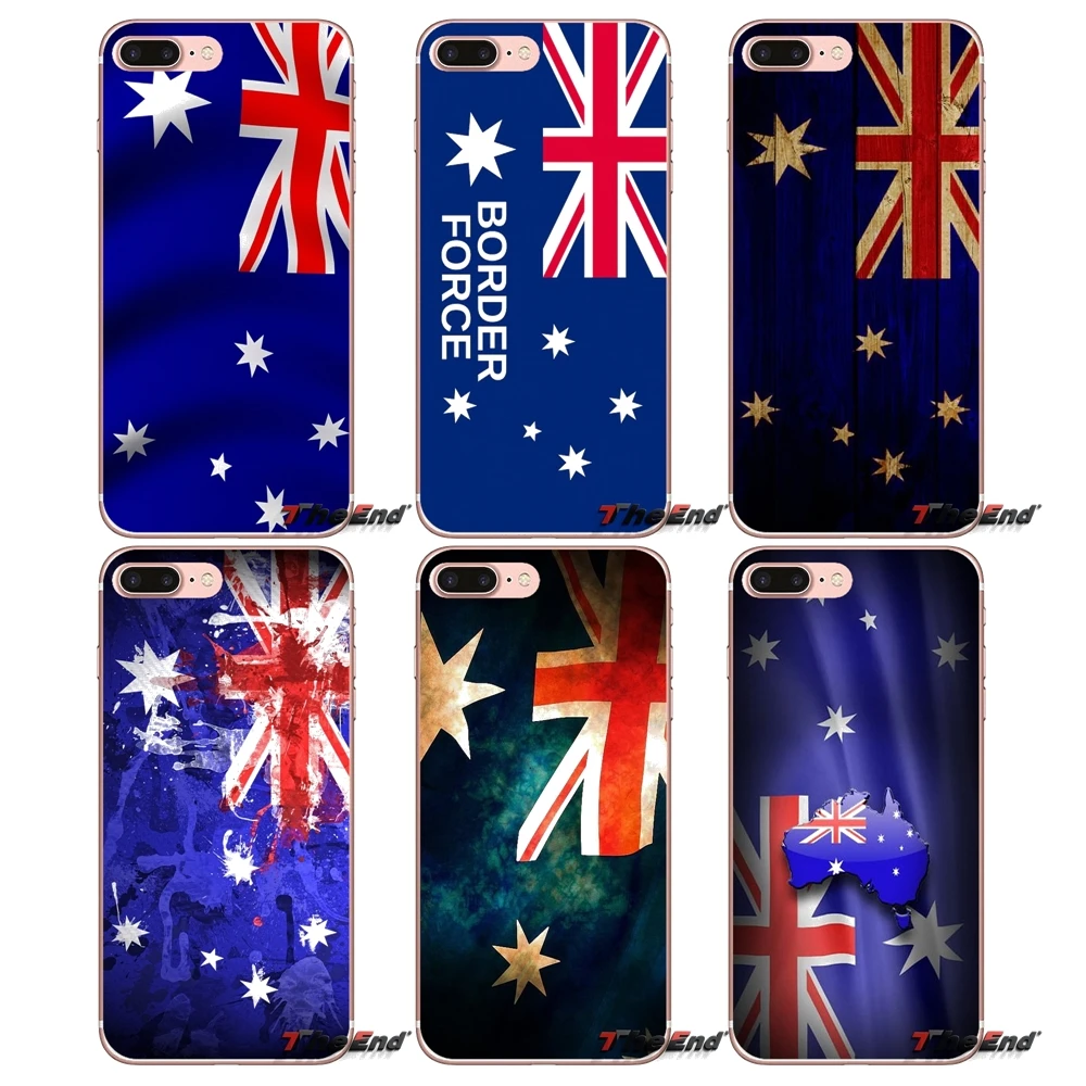 Для iPhone X 4 4S 5 5S 5C SE 6 6S 7 8 Plus Samsung Galaxy J1 J3 J5 J7 A3 A5 2016 2017 Австралийский флаг баннер AU Aussie