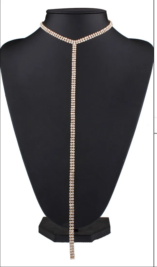 gold neck chain Женский сексуальный укороченный топ с открытой спиной, блестящий золотой топ на бретелях с металлическими пайетками, жилет, стразы, для ночного клуба, вечерние, с цепочкой, глубокий v-образный вырез - Цвет: gold neck chain