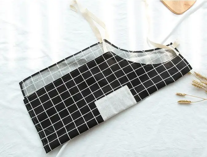 1 шт. Женский фартук кухонный нагрудник фартуки с карманами рукавом аксессуары