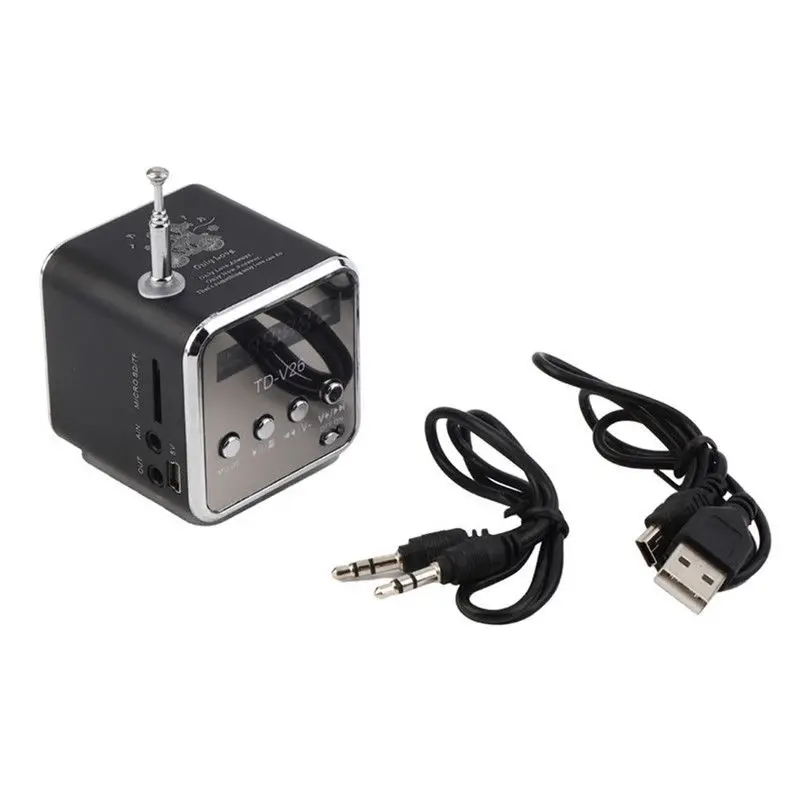 Мини динамик портативное радио MP3 музыкальный плеер с цифровым и микро SD/TF/USB/FM