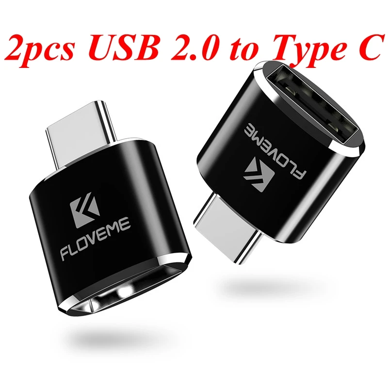 2 USB 2.0 to type c otg телефон переходник usb type c Floveme 2 шт./лот USB 2.0 Тип c OTG адаптер Micro USB женщина к Тип-C зарядка Мужской данных кабель адаптер конвертер для Samsung - Цвет: 2 USB 2.0 to type c