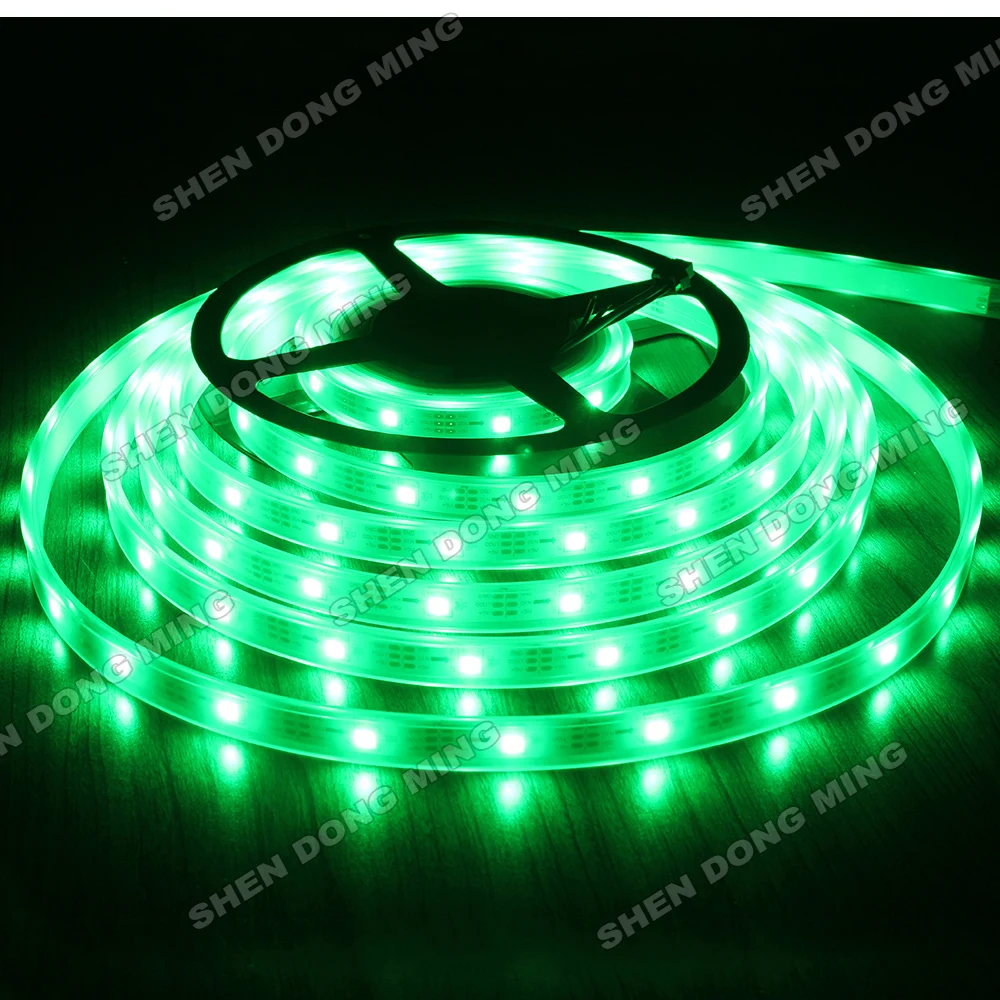 Светодиодная лента Pixel Led Strip 100 м/лот, сменные цвета, RGB цифровая светодиодная лента 5050, водонепроницаемая светодиодная лента Ip67 32led/M 32ic/M Ws2801