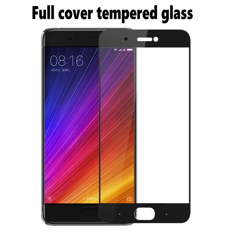 Для Xiao mi 5S Plus закаленное стекло крышка для телефона которая полностью закрывает