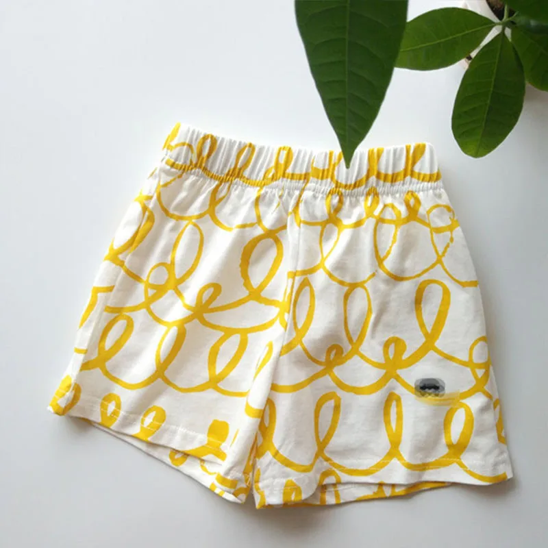 Pants EnkeliBB/модная дизайнерская одежда для детей летняя одежда для мальчиков Футболка с принтом для детей, летние топы для малышей, штаны детские топы с волнистым принтом - Цвет: Pants