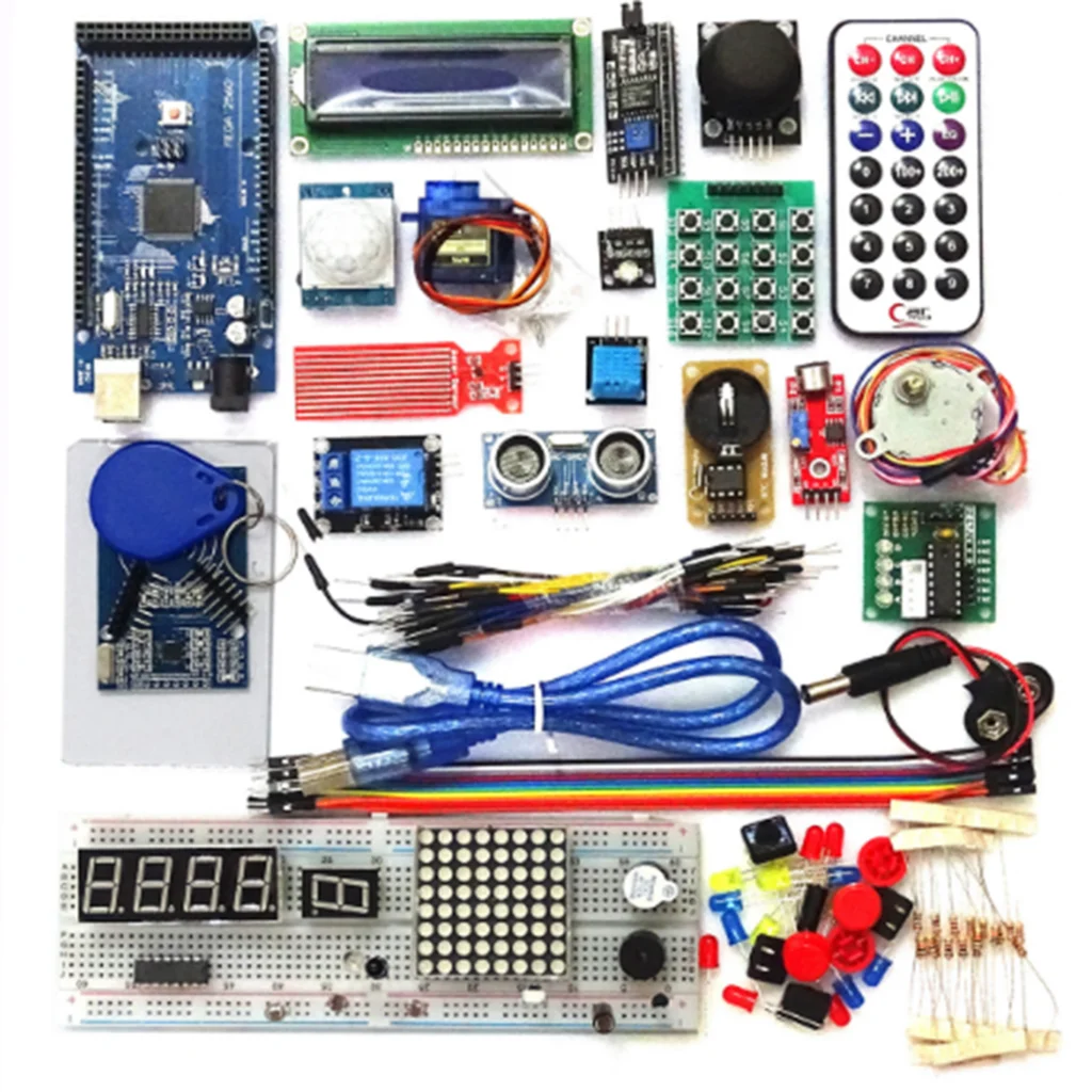 1 комплект обновленная расширенная версия МЕГА 2560 r3 стартовый набор RFID Обучающий набор lcd 1602 для Arduino