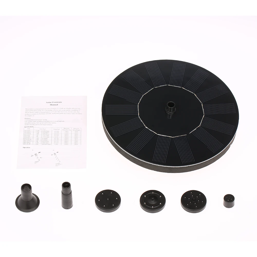 Электрофонтан на солнечной энергии Бесщеточный насос набор для полива растений