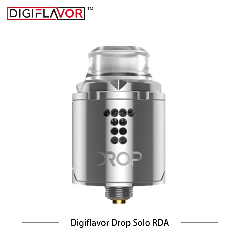 Оригинальный Digiflavor Drop Solo RDA одинарная катушка 22 мм капля с двумя колпачками