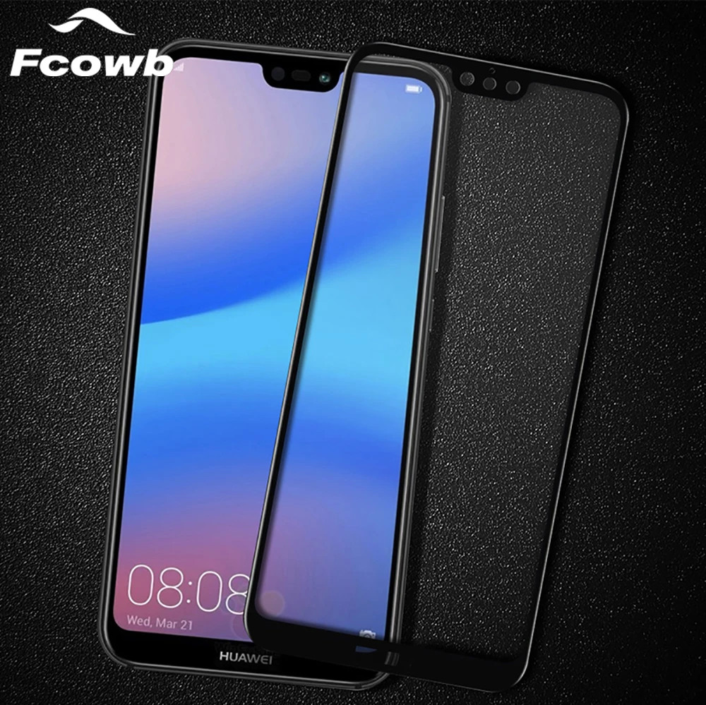 FCOWB для Huawei P20 Lite закаленное стекло Pro твердость 9H полное покрытие Защитное экрана