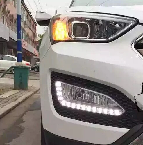 CAPQX 1 шт. светодиодные лампы отверстие для Hyundai Santa Fe Santafe IX45 2013 2014 2015 переднего