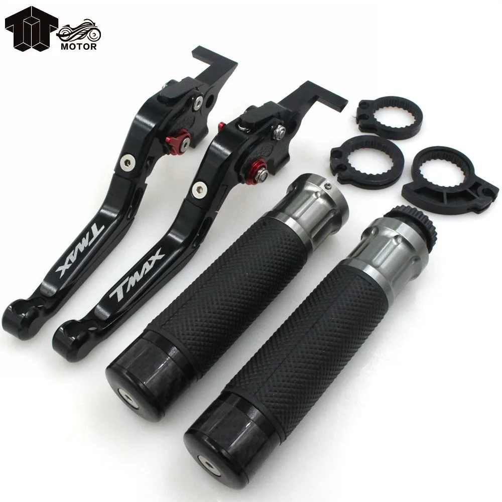 Складные выдвижной рычаг сцепления и ручки на руль для YAMAHA TMAX 500 2008 2018 TMAX530 XP530 XP500