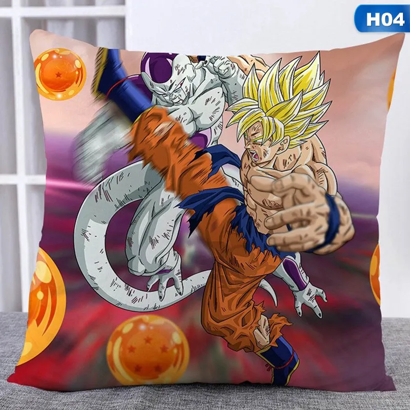 4 Японский аниме Dragon Ball Z домашний текстиль двухсторонняя подушка с узором в виде квадратов чехлы - Цвет: 4