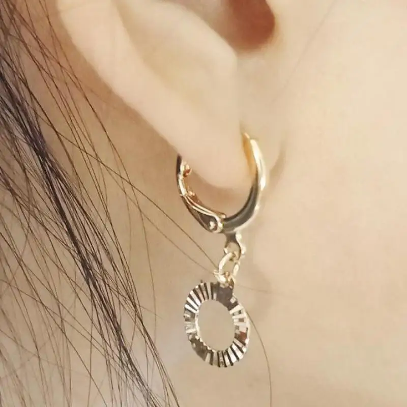 New Earrings Fashion Personality Circle Rivets Best Selling Simple Popular Gold Geometric Wild Jewelry Wholesale | Украшения и