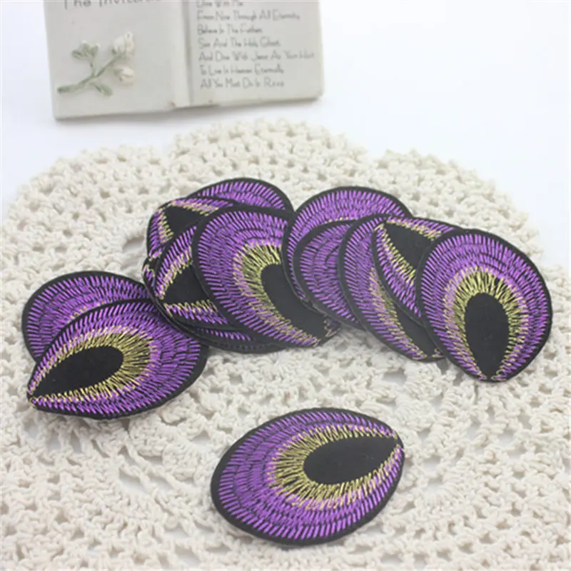 Бесплатная доставка 20 шт./партия нашивка небесно голубого цвета с вышивкой