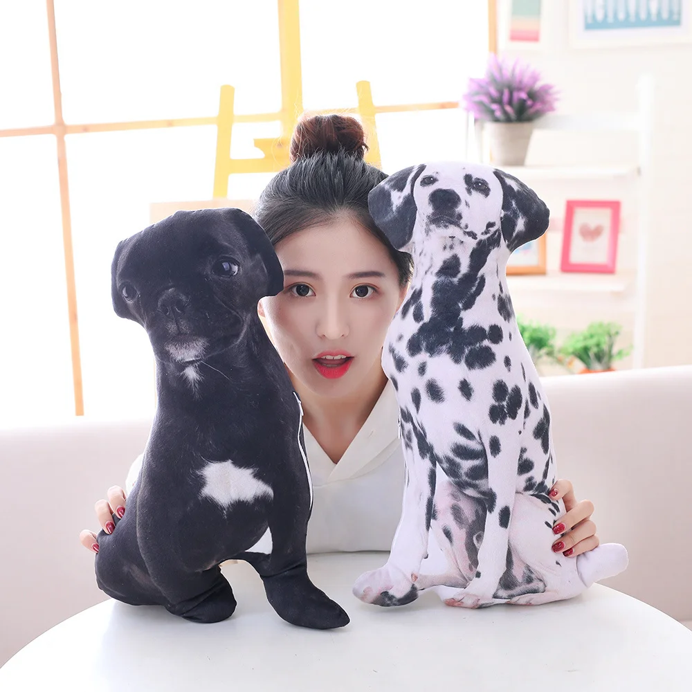Candice guo! Симпатичная плюшевая игрушка 3D имитация овчарки зрительный щенок мягкая