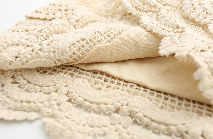 Вязаное крючком кружевное летнее платье без рукавов для маленьких девочек