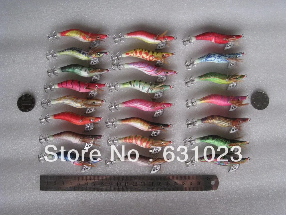 MR OCTOPUS 10pcs 2.0# squid jigs hook fishing lure random colour mixed 8cm .6g | Спорт и развлечения