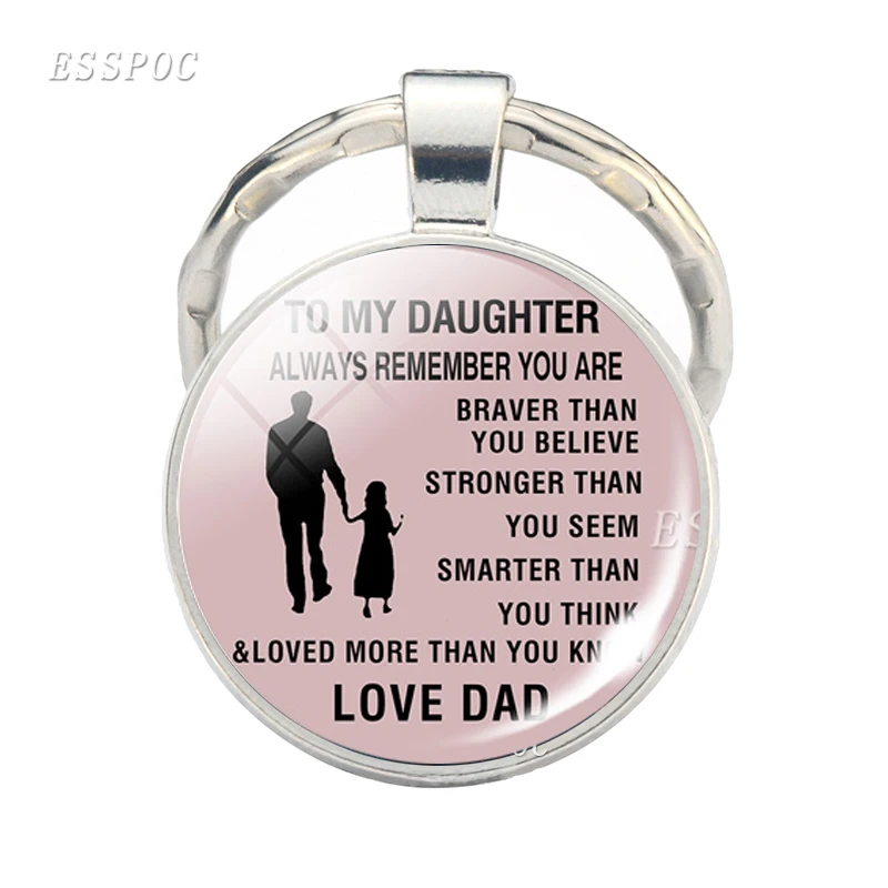 Брелок с надписью To My Son ювелирный брелок Always bemдекабря You Braver со стеклянным