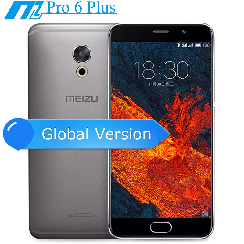Оригинал Meizu Pro 6 Plus 5 7 дюймовый Восьмиядерный Exynos 8890 4 Гб 64 12МП камера mTouch 3400 мАч