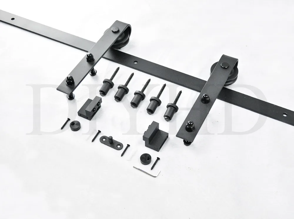 DIYHD 150 см 300 деревенский черный винтажный стиль стандартная раздвижная дверь