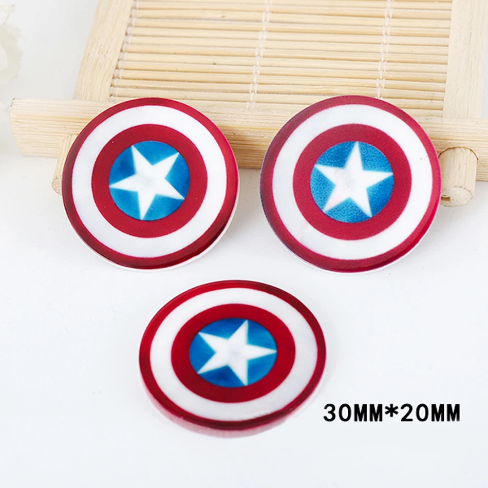 50 шт. смешанные мультфильм герой смолы Flatback летучая мышь Супер Человек плоское