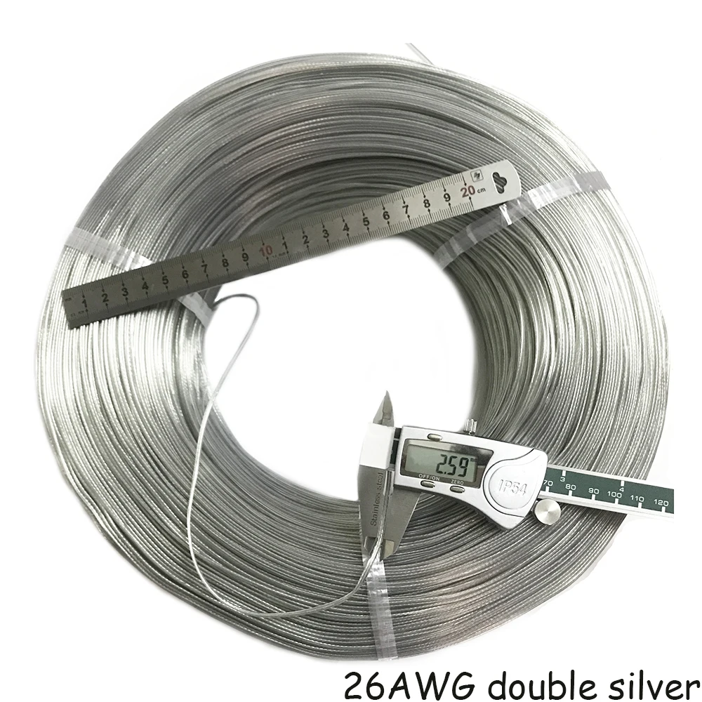 Прозрачный 2 контактный шнур питания в оболочке 50 м 20AWG 22AWG 24awg 26awg ПВХ рекламный