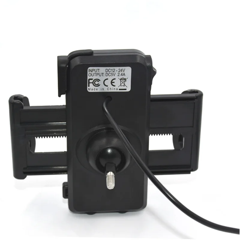 YMZ3WZY 12 В/24 В водостойкий для машины, лодки, мотоцикла Dual USB зарядное устройство светодиодный вольтметр держатель телефона с функцией зарядки