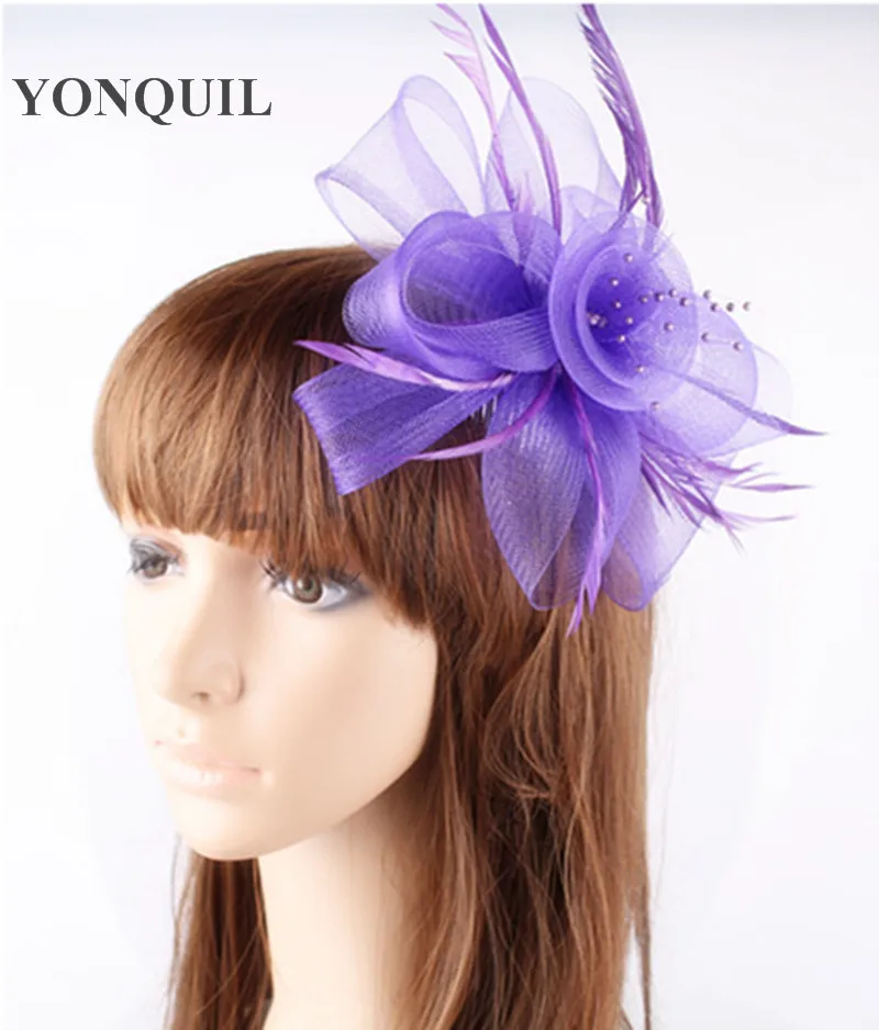 Из 2 предметов дамы фиолетовым пером с шариком фетровая шляпка шерстяная для