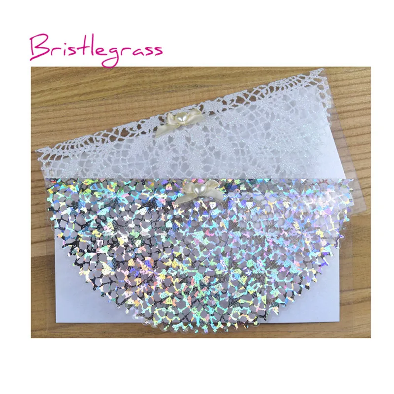 BRISTLEGRASS 1 компл. образец блеск кружева жемчужина бабочкой вечерние свадебные