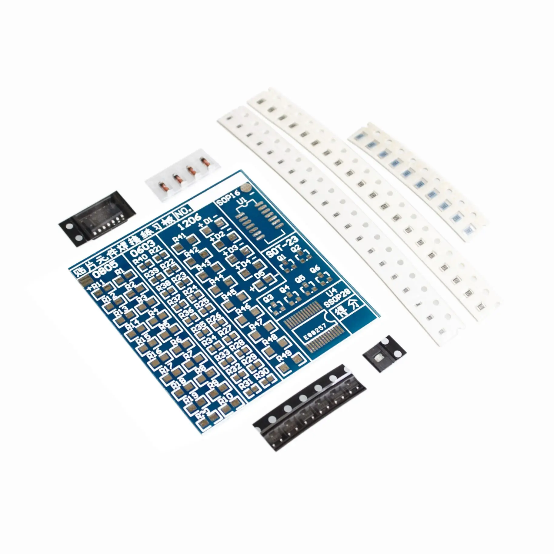 SMT SMD компонент Сварочная тренировочная доска паяльный Комплект сделай сам