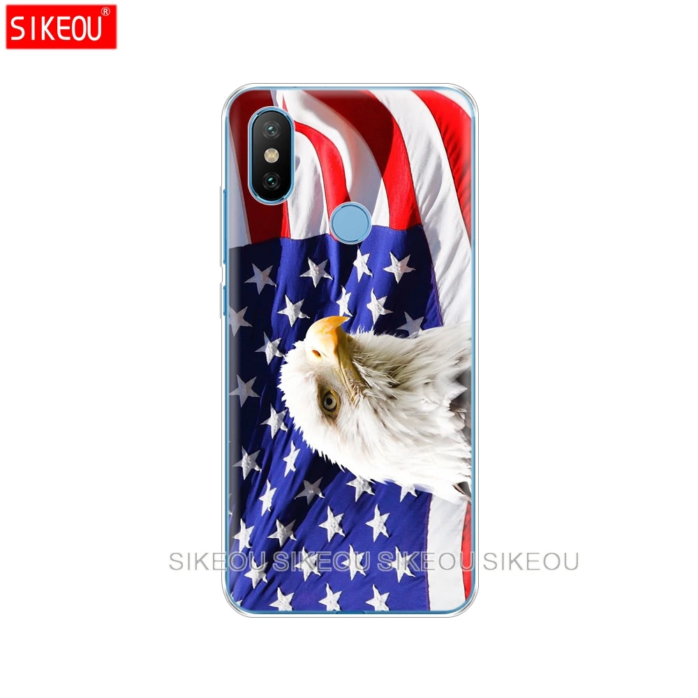 Силиконовый чехол для Xiaomi Mi 8 8SE A1 A2 5 5S 5X6 Mi5 MI6 NOTE 3 MAX Mix 2 2S Eagles флаг США|Бамперы| |