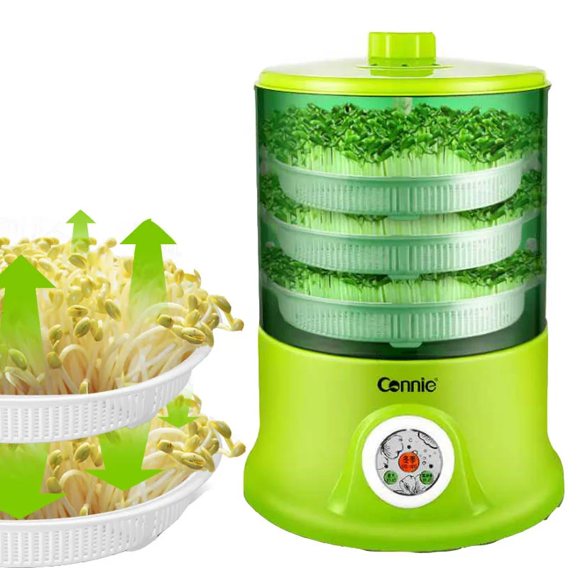 Машина для выращивания фасоли домашняя Автоматическая 3 слойная большая емкость