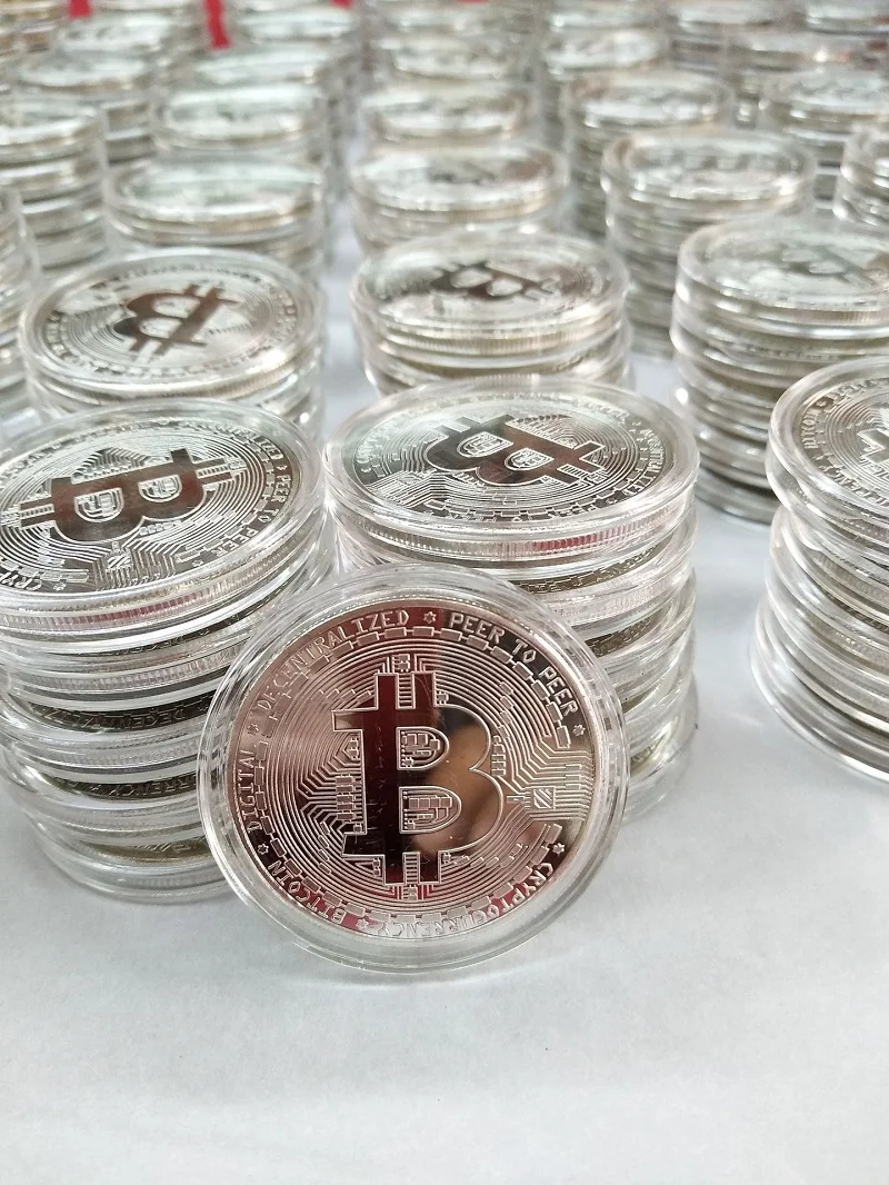 Позолоченный монета-Биткоин коллекционный подарок Casascius Бит монета Биткоин художественная коллекция физический Золотой памятные монеты