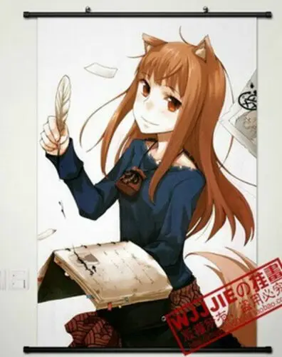 Аниме постер Spice and Wolf Holo настенная прокрутка печатная картина домашний декор