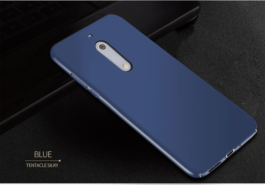 Для Nokia 5 чехол 360 Защитная крышка для телефона Роскошная жесткая задняя крышка из ПК чехол для NOKIA5 NOKIA 5 Черный Бампер кожа корпус 5,2