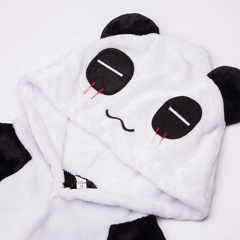 COSHER Panda фланель пижамный комплект для женщин мужчин пижамы Charmander Комбинезоны