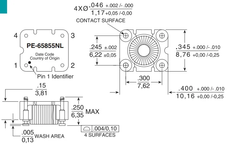 Оригинальный новый 100% -5855 SMD миниатюрный 4.7MH 0.5a индуктор общего режима