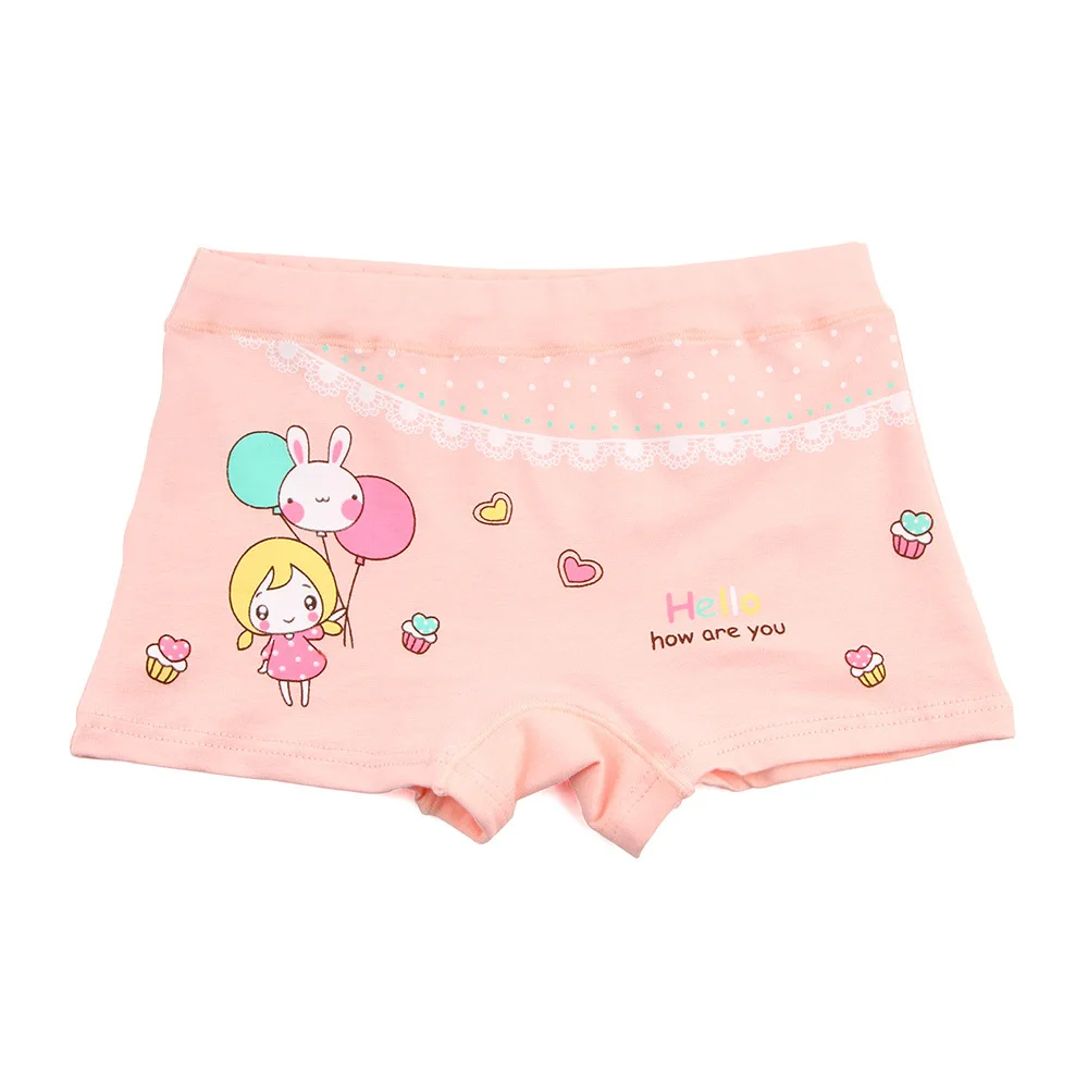 5 шт./лот фирменные трусы для девочек с героями мультфильмов из модала и хлопка