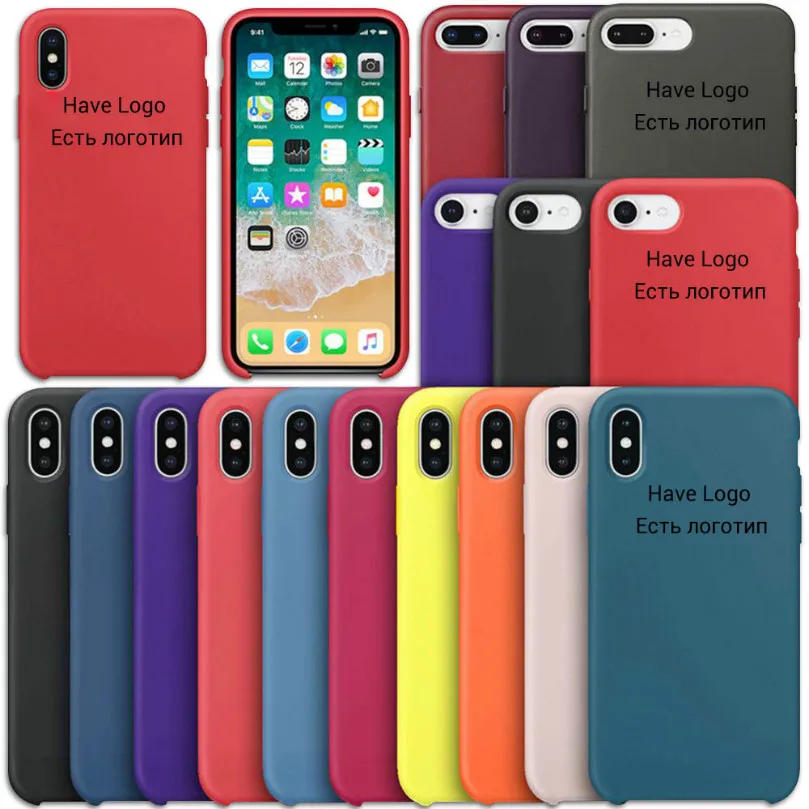 Цветной жидкий силиконовый чехол для iPhone 6 6s 7 8 Plus чехол для телефона для iPhone X XR XS MAX 7 8 6 6s чехол Чехол