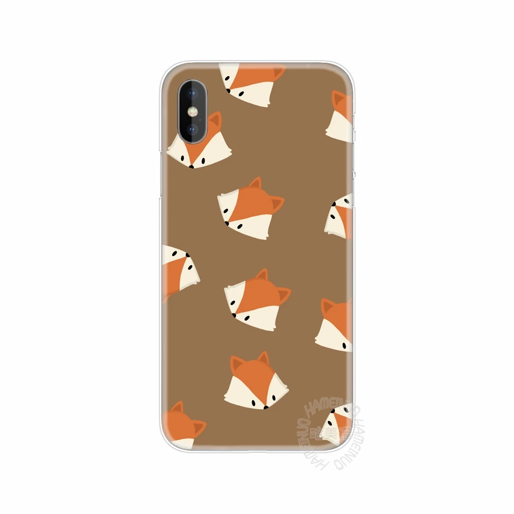 HAMEINUO sly fox Чехол для мобильного телефона с милыми животными iphone 6 4 4s 5 5s SE 5c 6s 7 plus