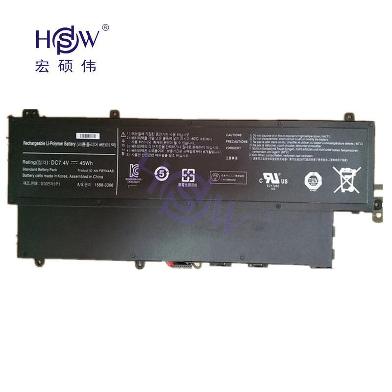 HSW Новый 7 4 V 45Wh AA PBYN4AB батарея для Samsung ультрабук 530U3C NP530U3B NP530U3C A01 A02 A03|Аккумуляторы