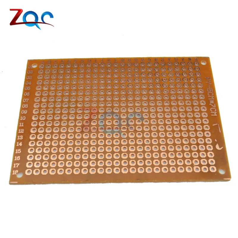 10 шт. 5*7 PCB 5x7 PCB 5 см 7 см DIY Прототип бумага PCB универсальная плата желтый