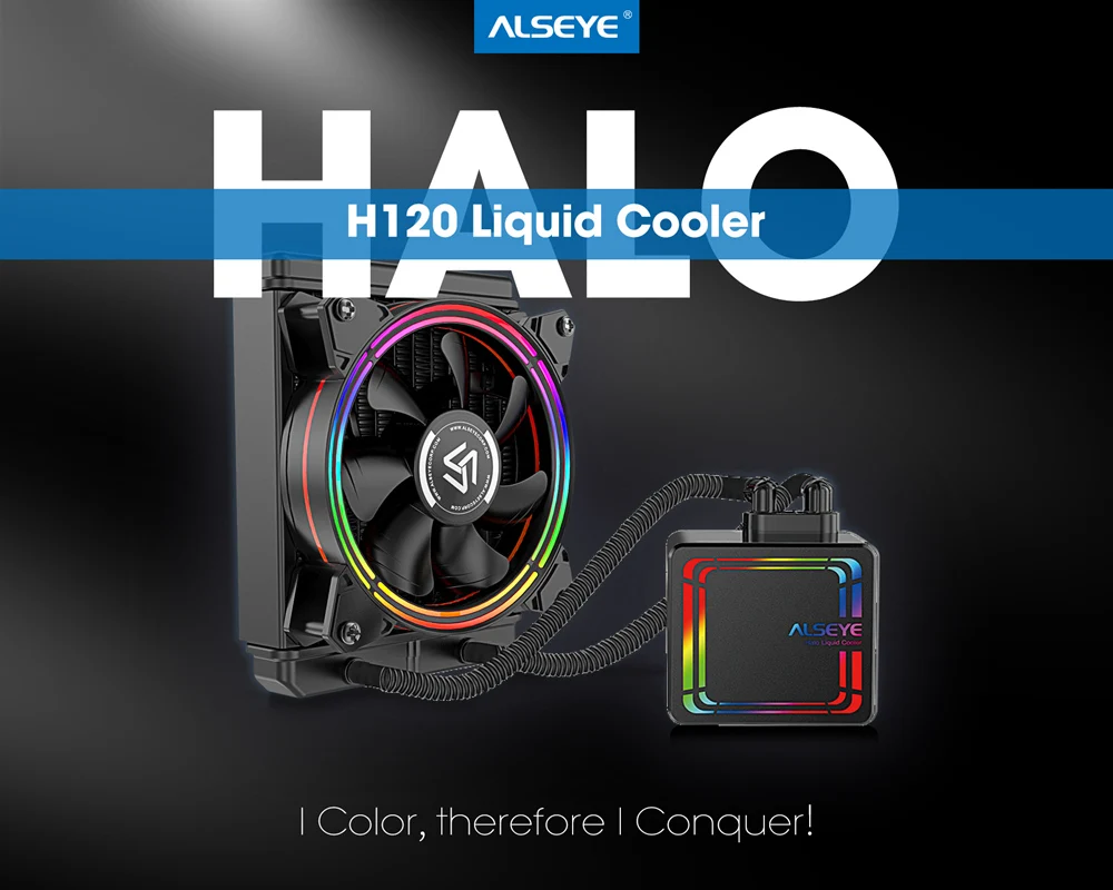 ALSEYE H120 водяное охлаждение RGB кулер для процессора Integrated водяного охлаждения кулер для LGA 775/115x/1366/2011/AM2/AM3/AM4