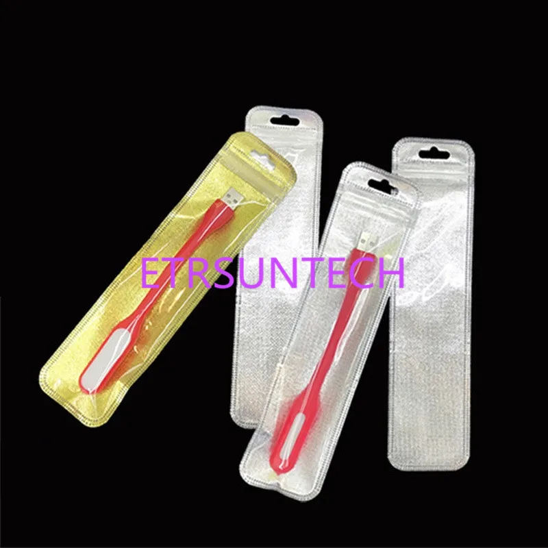 1000 шт./лот USB ночные световые сумки для макияжа бровей кисти Ziplock мешок палочки еды