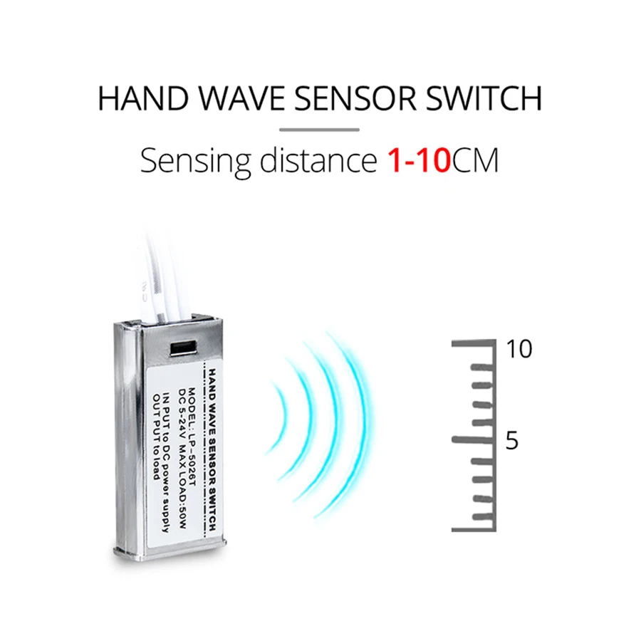 Светодиодный настенный светильник SMD 2835/5050 с гибким диодным датчиком 12 в пост.