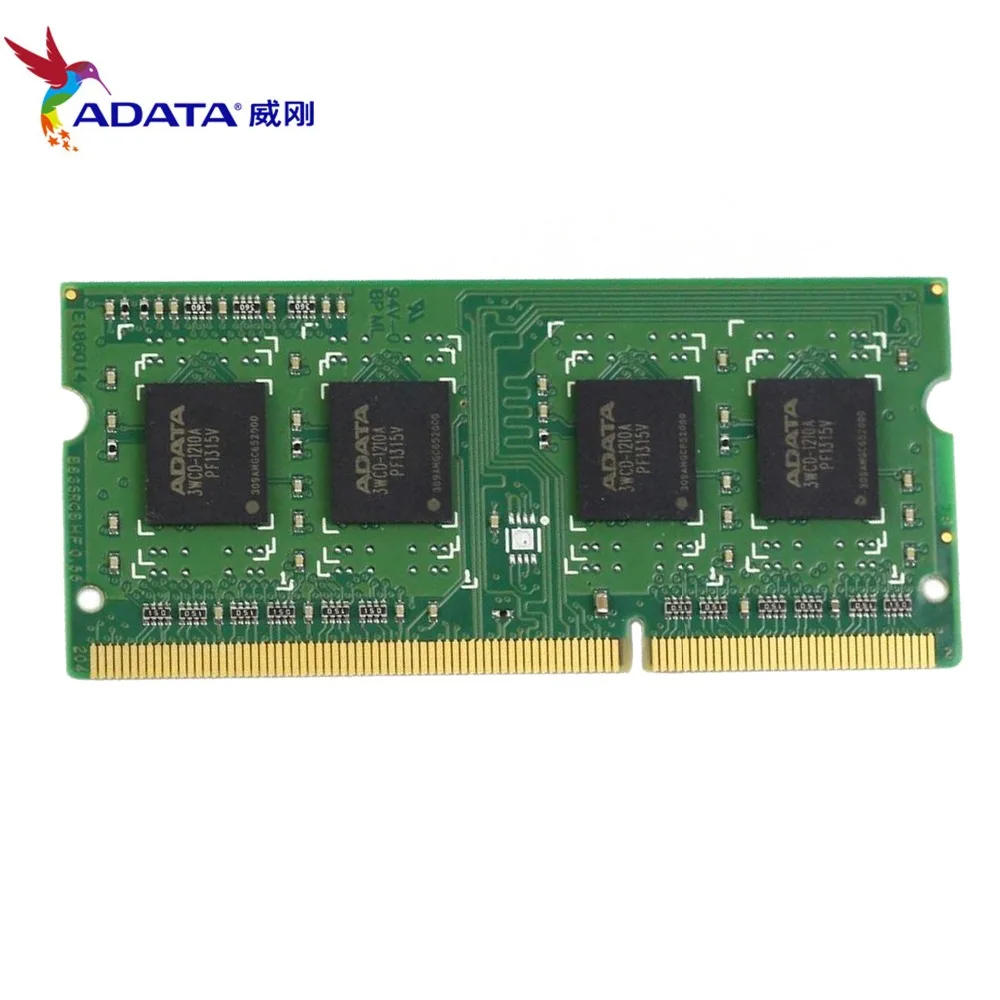 Память ноутбука AData DDR3L 2 Гб 1600 МГц 2RX8 PC3 12800 DDR3 ноутбук RAM SO DIMM 1333 10600 2G 204